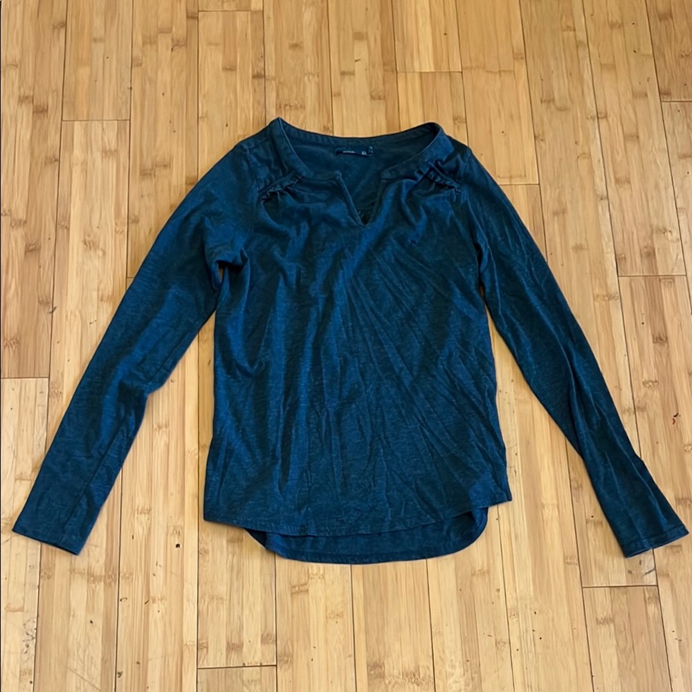Prana Blue Long Sleeve Top